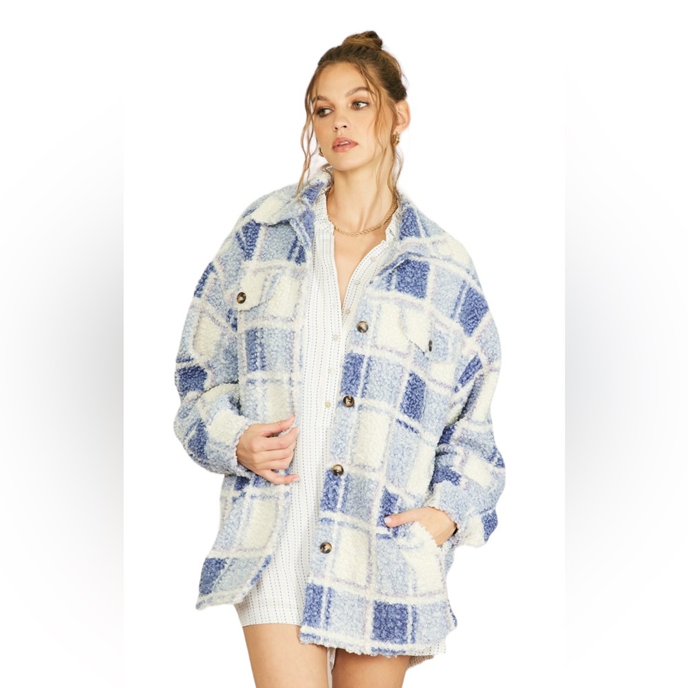 ILLA ILLA Blue Ivory Long Sleeve Jacket